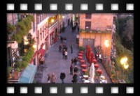 Conti Chiara -  Nemi si veste di tramonto. Veduta del corso di Nemi - Febbraio 2010
